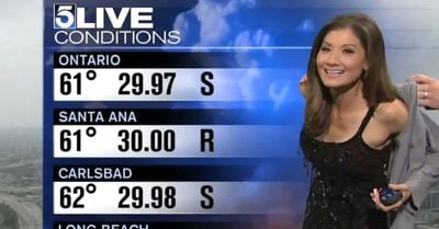 Esta meteoróloga fue obligada a cubrir su vestido por quejas estúpidas; Así reaccionó Internet