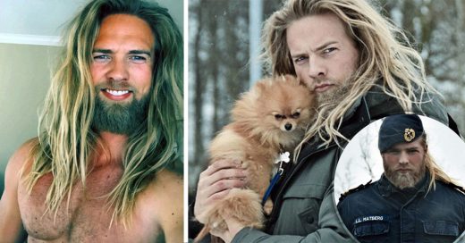 oficial noruego de la Marina que se ha convertido en el vikingo más sexi de Internet