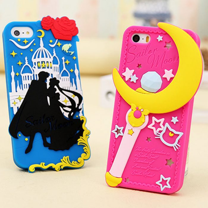 Case para celular con estampados de la serie sailor moon 