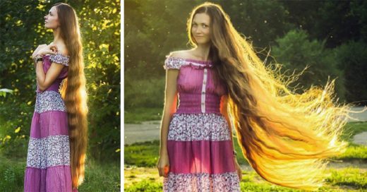 esta chica es básicamente Rapunzel en la vida real