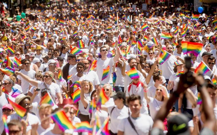 participantes desfile orgullo gay