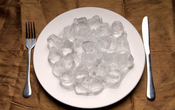 plato con hielos