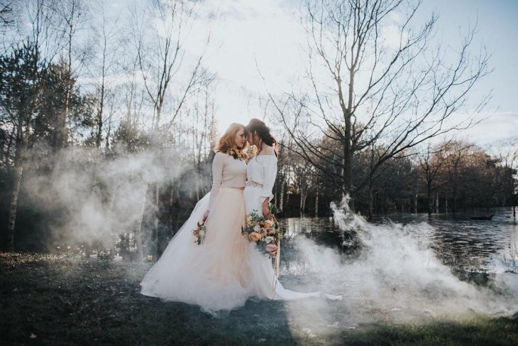 Sesión de boda de dos chicas 