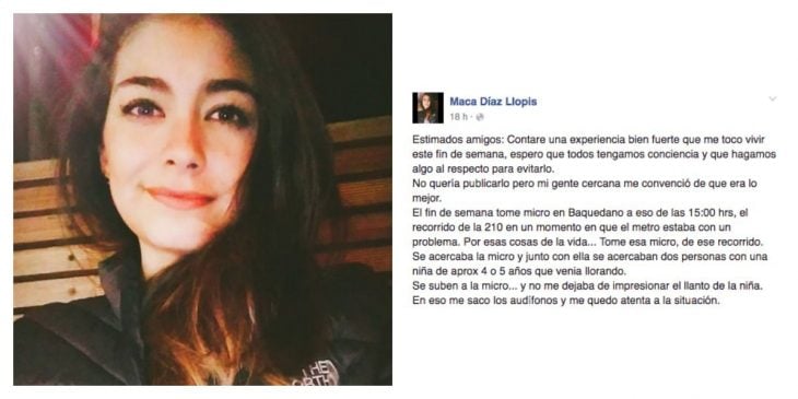 Cuenta de facebook de chica que relata como evito el secuestro de una niña 