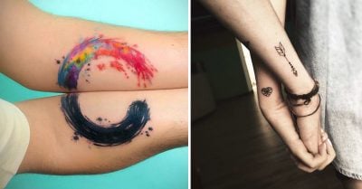 30 Pequeños tatuajes que son perfectos para ilustrar el amor entre tú y tu pareja