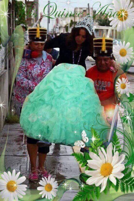 #Ladyreportera como quinceañera 