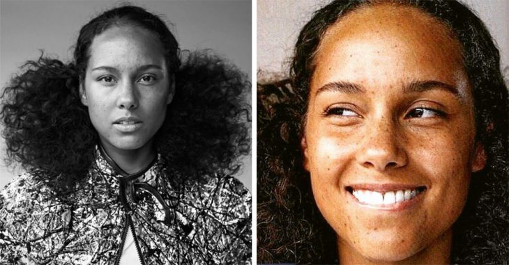 Alicia Keys se muestra sin maquillaje