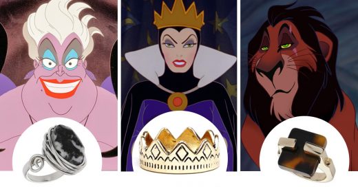 anillos inspirados en los villanos de disney