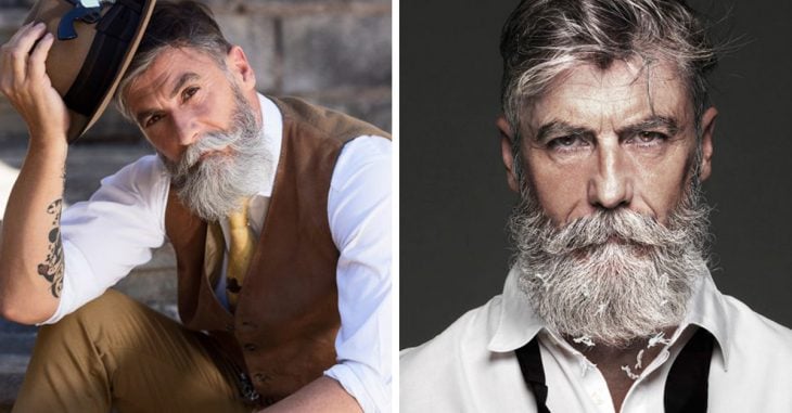 Hombre de 60 años se vuelve modelo gracias a su barba