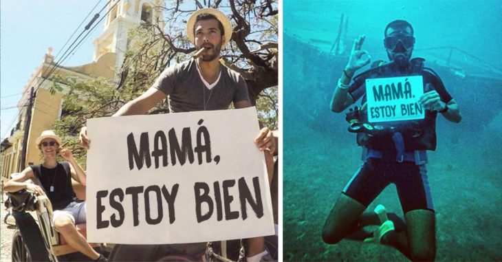 Joven viaja y avisa a su mamá que esta bien a través de Instagram