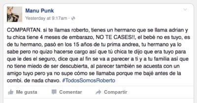 #TodosSomosRoberto: La historia de infidelidad que armó una revolución en redes sociales