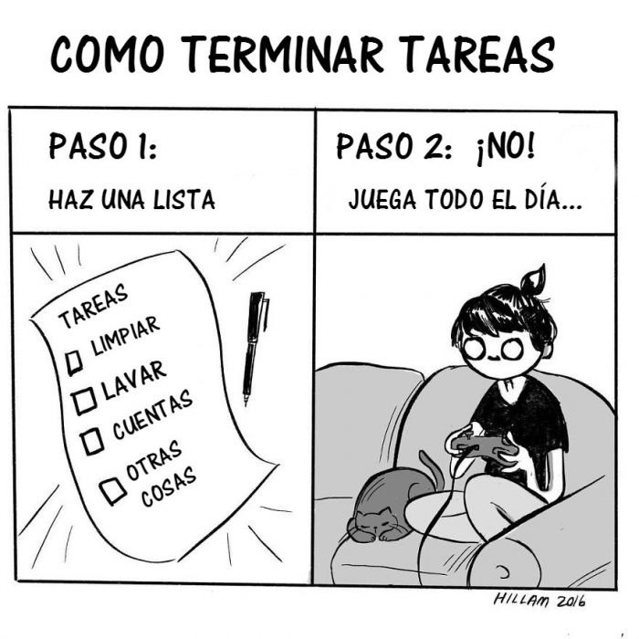 ilustración comic mujer en sillon jugando videojuegos 