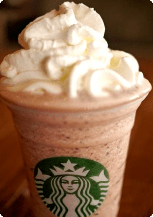 Frappuccino pie de banana