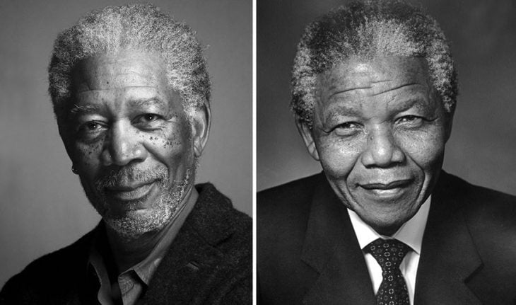 Morgan Freeman como Nelson Mandela
