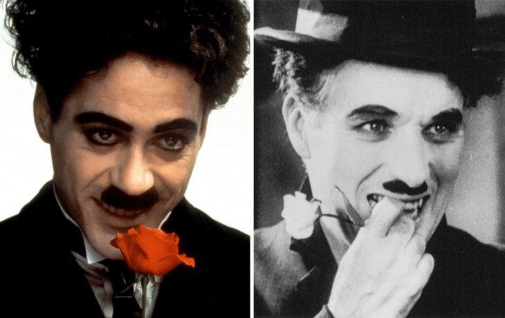 Robert Downey Jr. como Charlie Chaplin