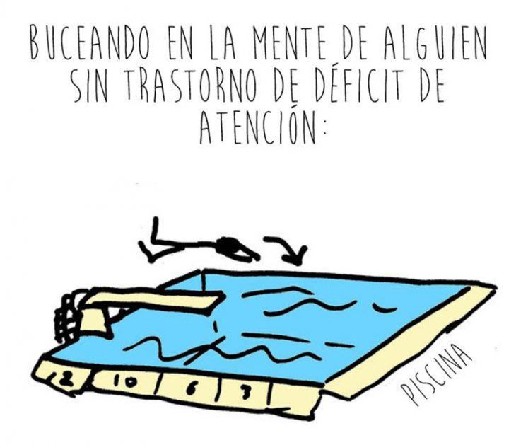 ilustración con gráfica defecit de atención colores 