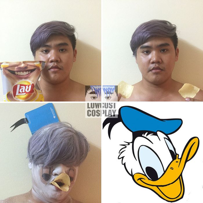 cosplay tailandés disfrazado pato donald