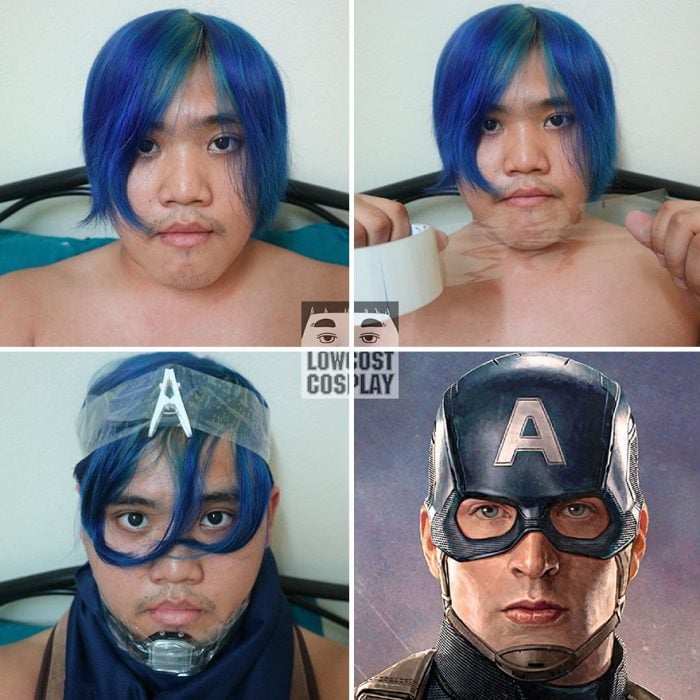 cosplay tailandés capitán américa