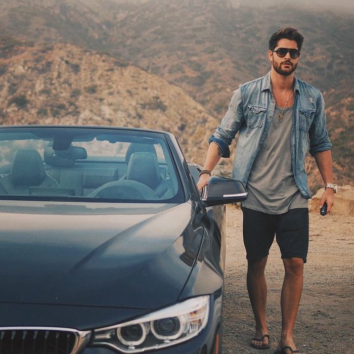 Nick Bateman en su carro 