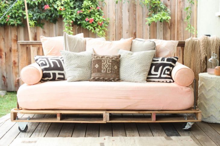 Sillón creado con pallets 