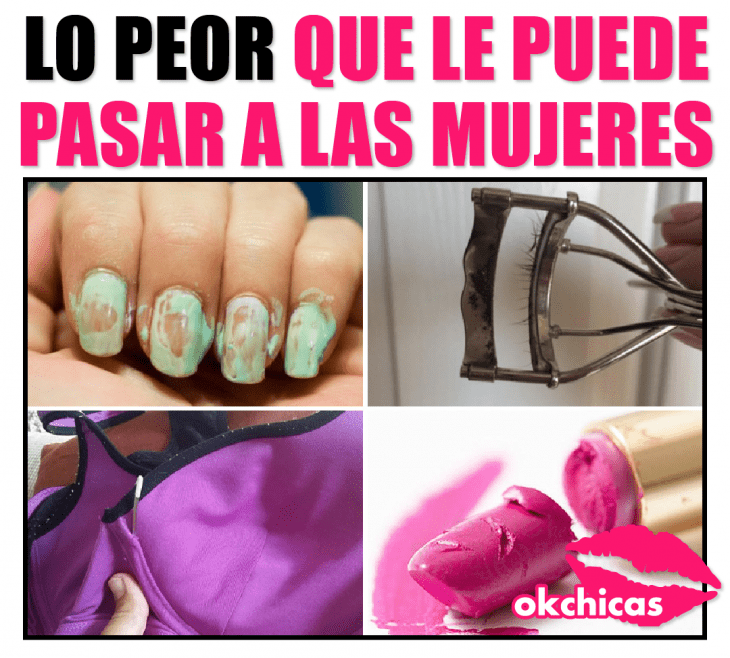 Meme de cosas que sólo le suceden a las mujeres. 