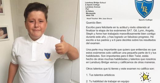 Niño autista reprueba examen y recibe de su maestra la carta más conmovedora que leerás