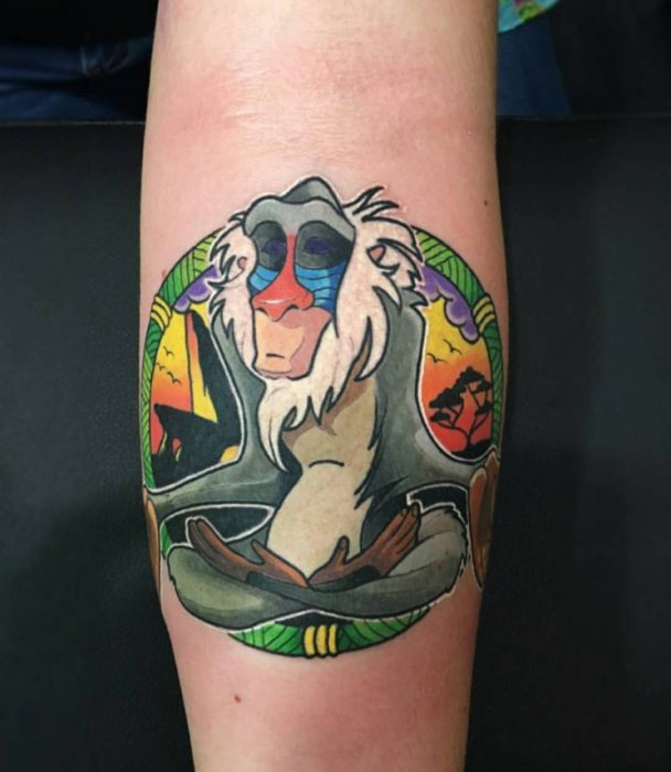 Tatuaje del personaje de Disney Rafiky 