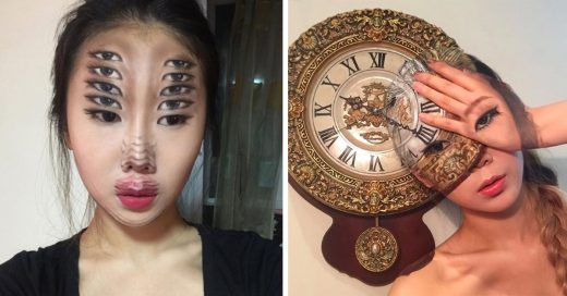 Ella es Dain Yoon, tiene 22 años de edad y es toda una genio de la ilusión óptica. Usa body paint, acrílicos y cosméticos para crear verdaderas obras de arte