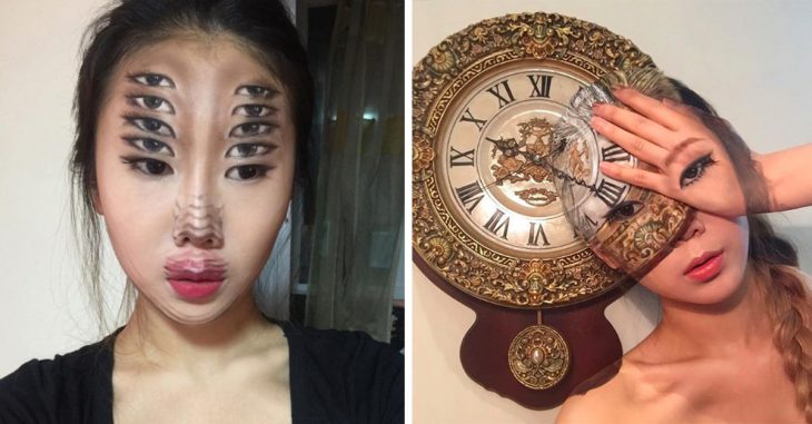 Ella es Dain Yoon, tiene 22 años de edad y es toda una genio de la ilusión óptica. Usa body paint, acrílicos y cosméticos para crear verdaderas obras de arte