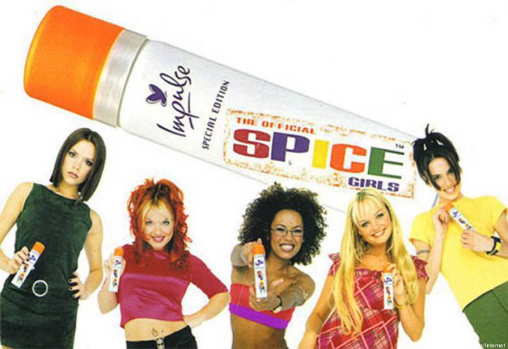 Spice Girls promocionando su desodorante.