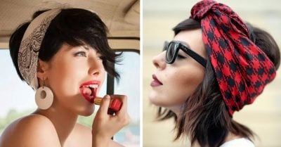 16 Increíbles maneras de anudar un pañuelo en tu cabello corto y lucir genial este verano