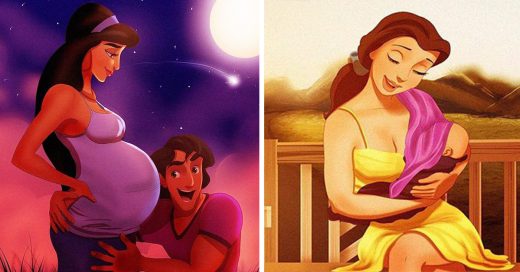 Así lucirían las princesas de Disney si fueran mamás