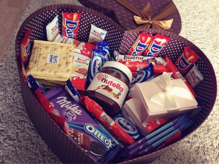 Caja con chocolates 