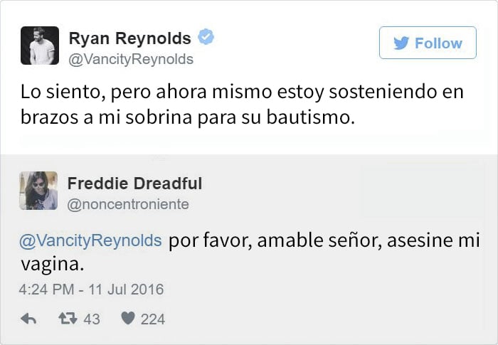 Tuits de Ryan Reynolds 