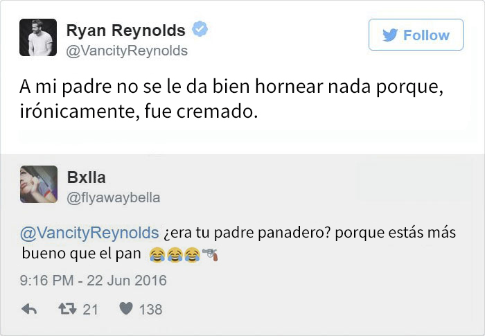 Tuits de Ryan Reynolds 