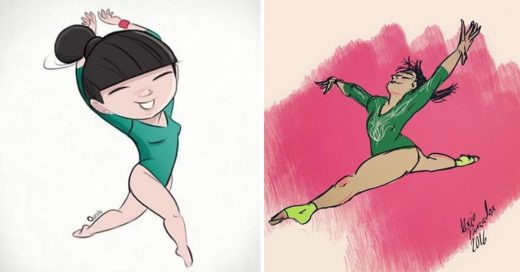 Artistas le rinden homenaje a la belleza y al talento de la gimnasta mexicana Alexa Moreno