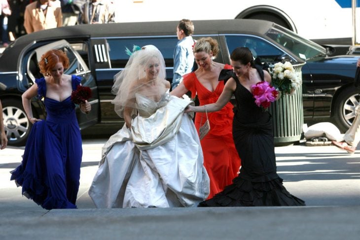 Escena de la película sex and the city boda de Carrie 
