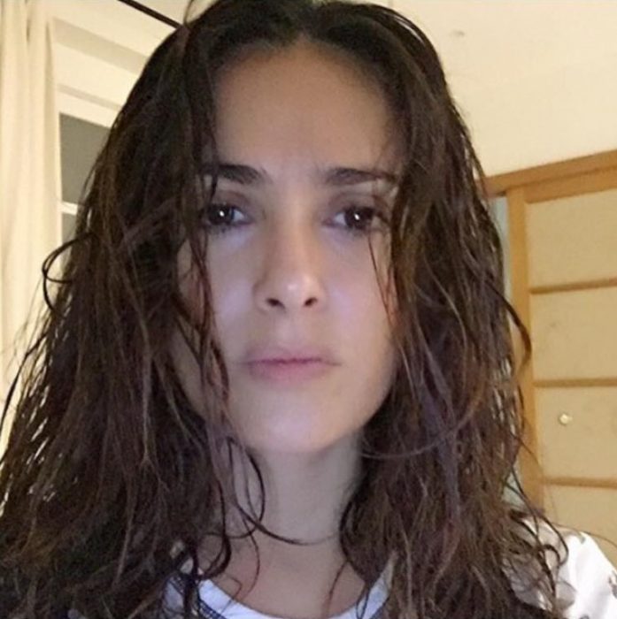 salma hayek sin maquillaje