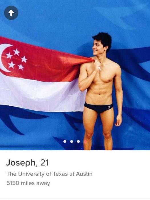 Tinder de Joseph Schooling