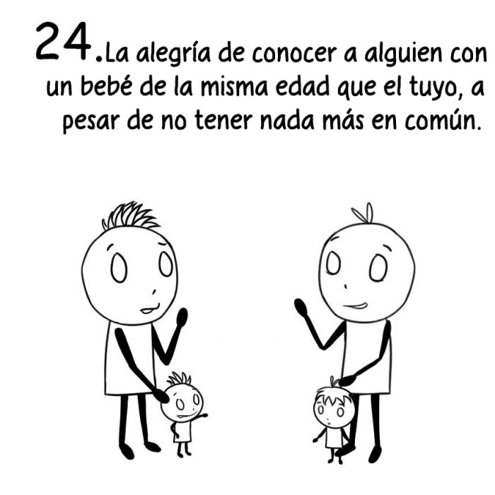 Comic de cosas que sólo los nuevos padres entienden. Conocer a otros padres 