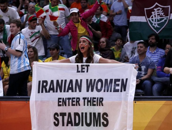chica iraní protesta en juegos olímpicos