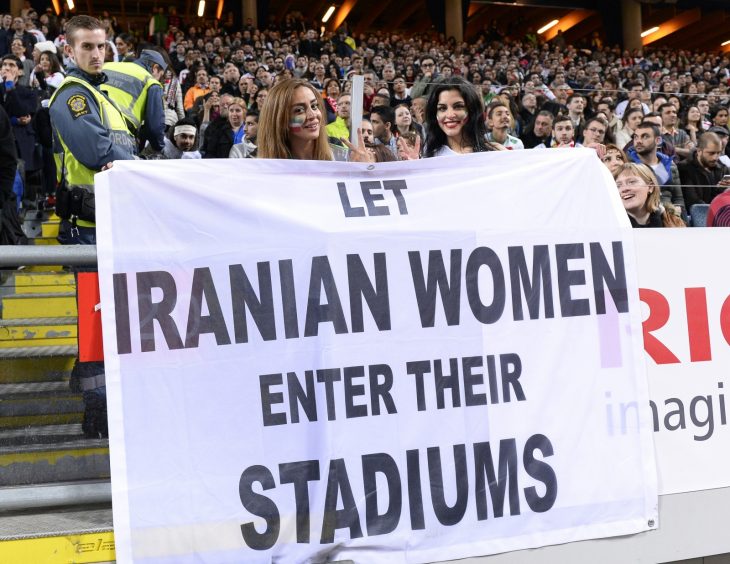 chica iraní protesta en juegos olímpicos
