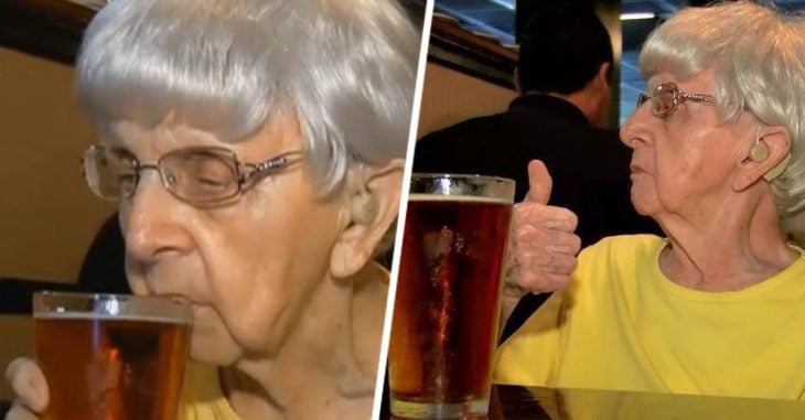 Anciana de 103 años afirma que el secreto de la longevidad radica en beber cerveza