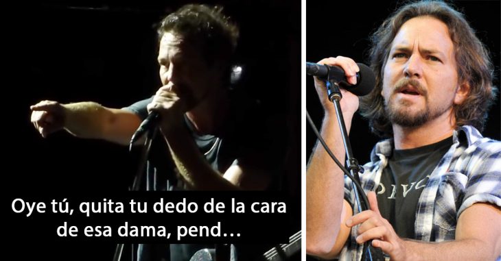Eddie Vedder se convierte en héroe al evitar la agresión contra una mujer en pleno concierto