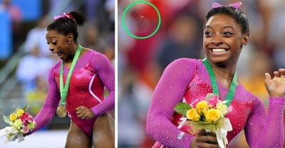 Simone Biles no sólo se lleva el ‘oro’ en gimnasia ¡También huyendo de las abejas!