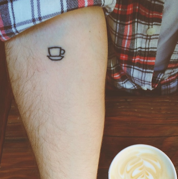 Tatuaje taza de café 