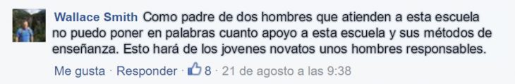 captura de pantalla de comentario de facebook 