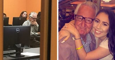 Este increíble abuelo se inscribió a la Universidad ¡y ahora comparte clases con su nieta!