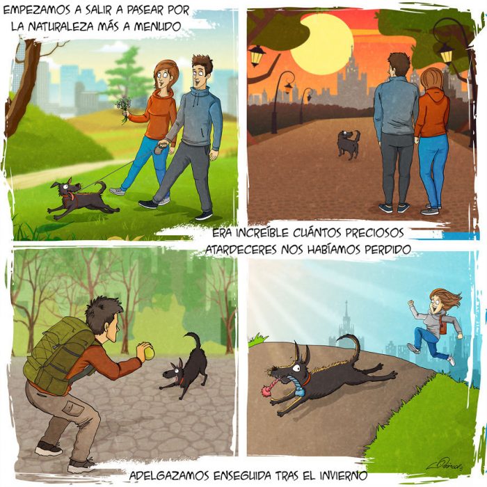 Este tierno comic refleja todo lo que vives cuando adoptas a un perro 