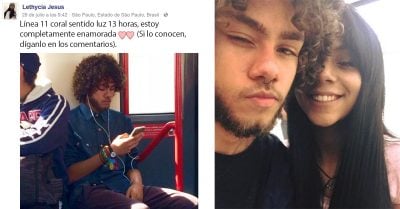 Ella lo vio en el metro, se enamoró, puso un anuncio en Facebook ¡ahora son pareja!